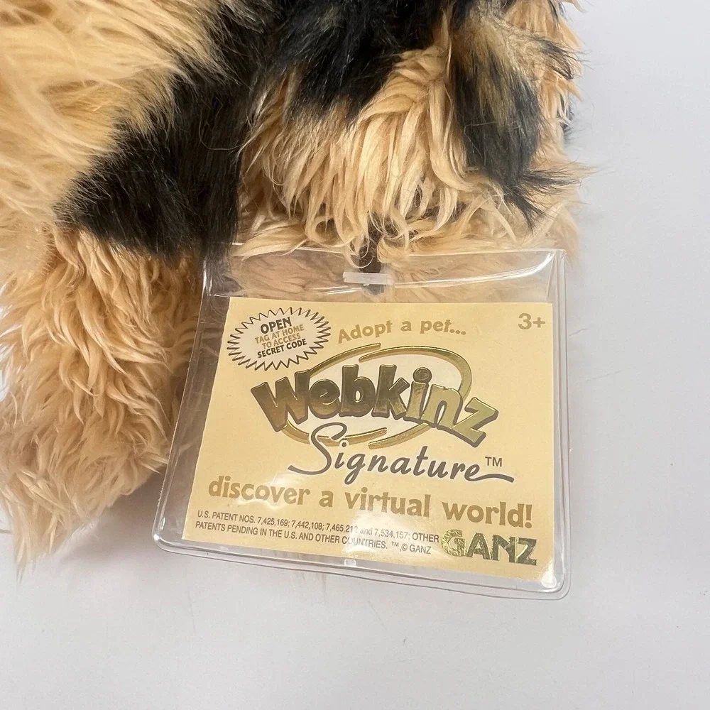 NEW Webkinz Signature Short Haired Yorkie Dog Plush #WKS1014 with SEALED CODE